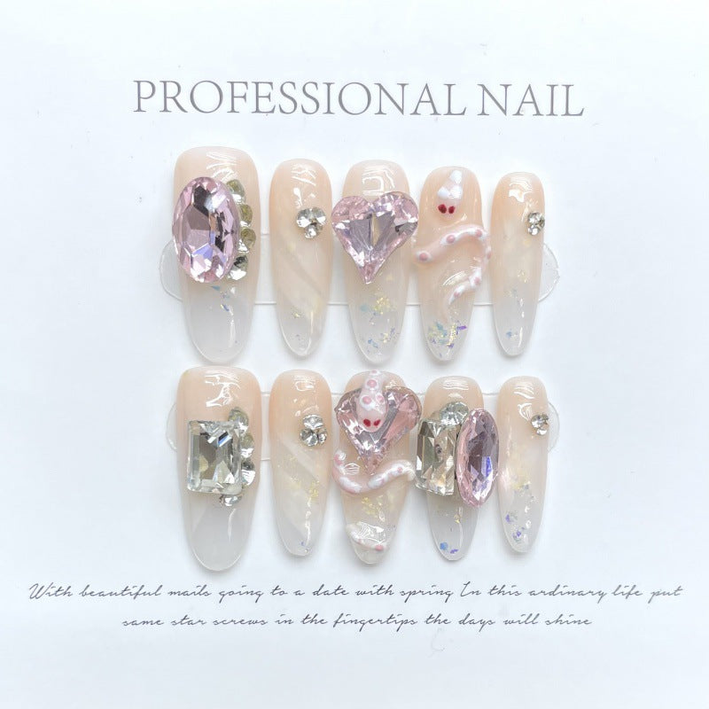 【Sen Nail - Mix】デザイン&長さランダム♡ 超ミックスネイル福袋! 詳細画像3、ロングのSen Nailネイル福袋