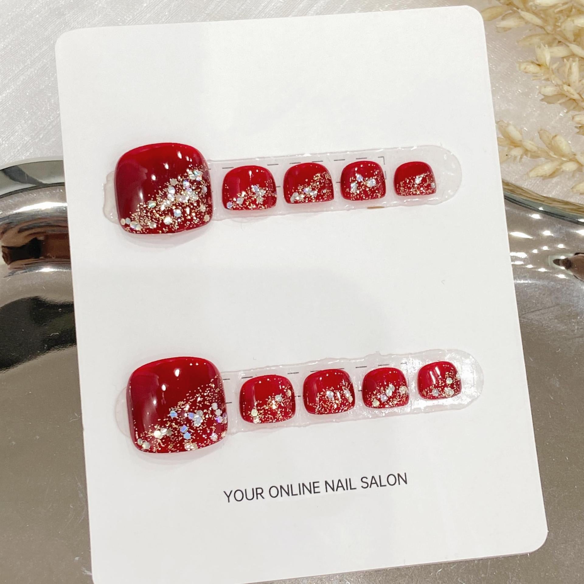 【Sen Nail】ホワイト系フットネイルチップ B8｜上品｜Sen Nail フットネイルチップ・ペディキュア