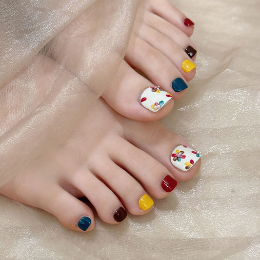 【Sen Nail】デザインフットネイルチップ B78｜上品・シンプル｜Sen Nail フットネイルチップ・ペディキュア