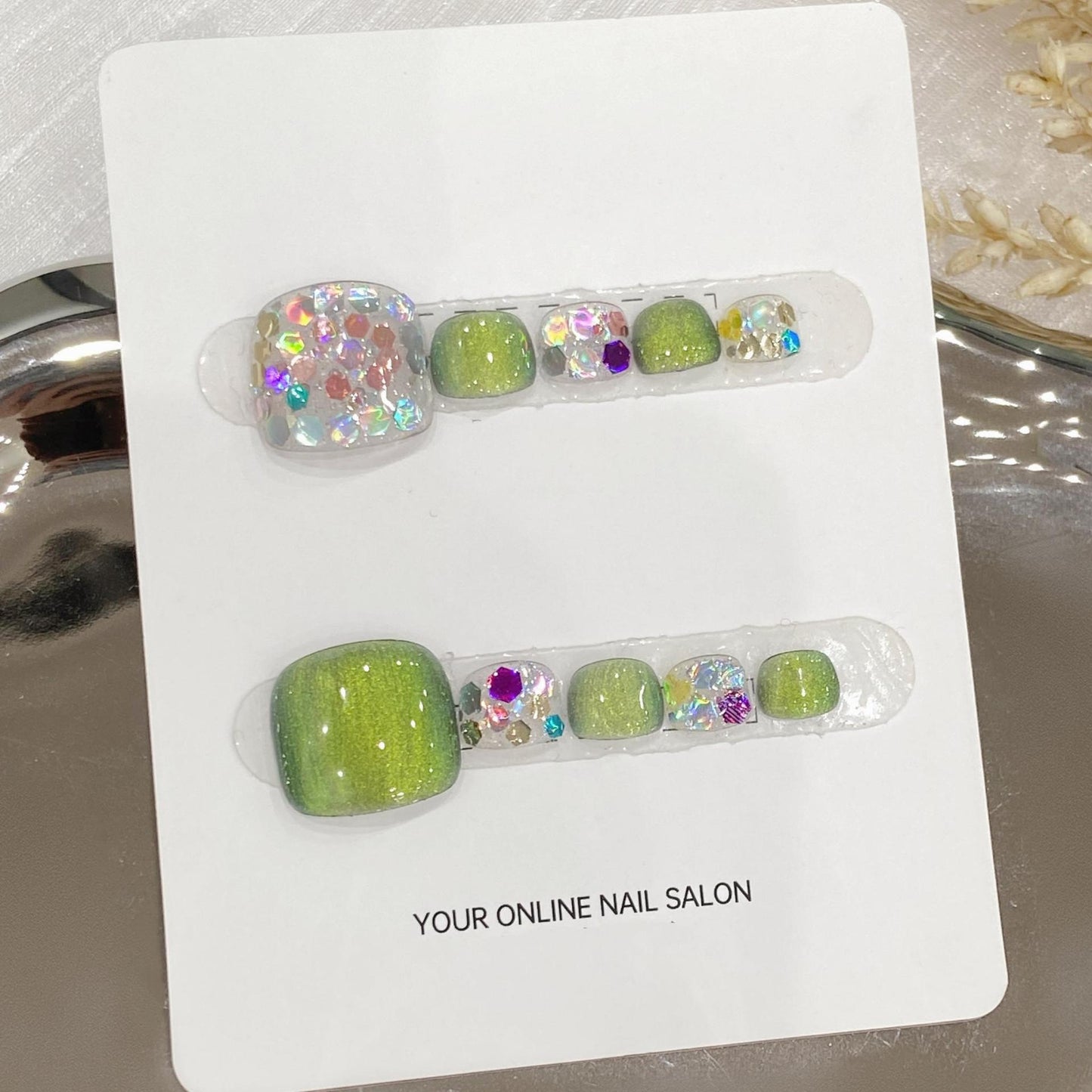 【Sen Nail】ホワイト系フットネイルチップ B32｜上品｜Sen Nail フットネイルチップ・ペディキュア