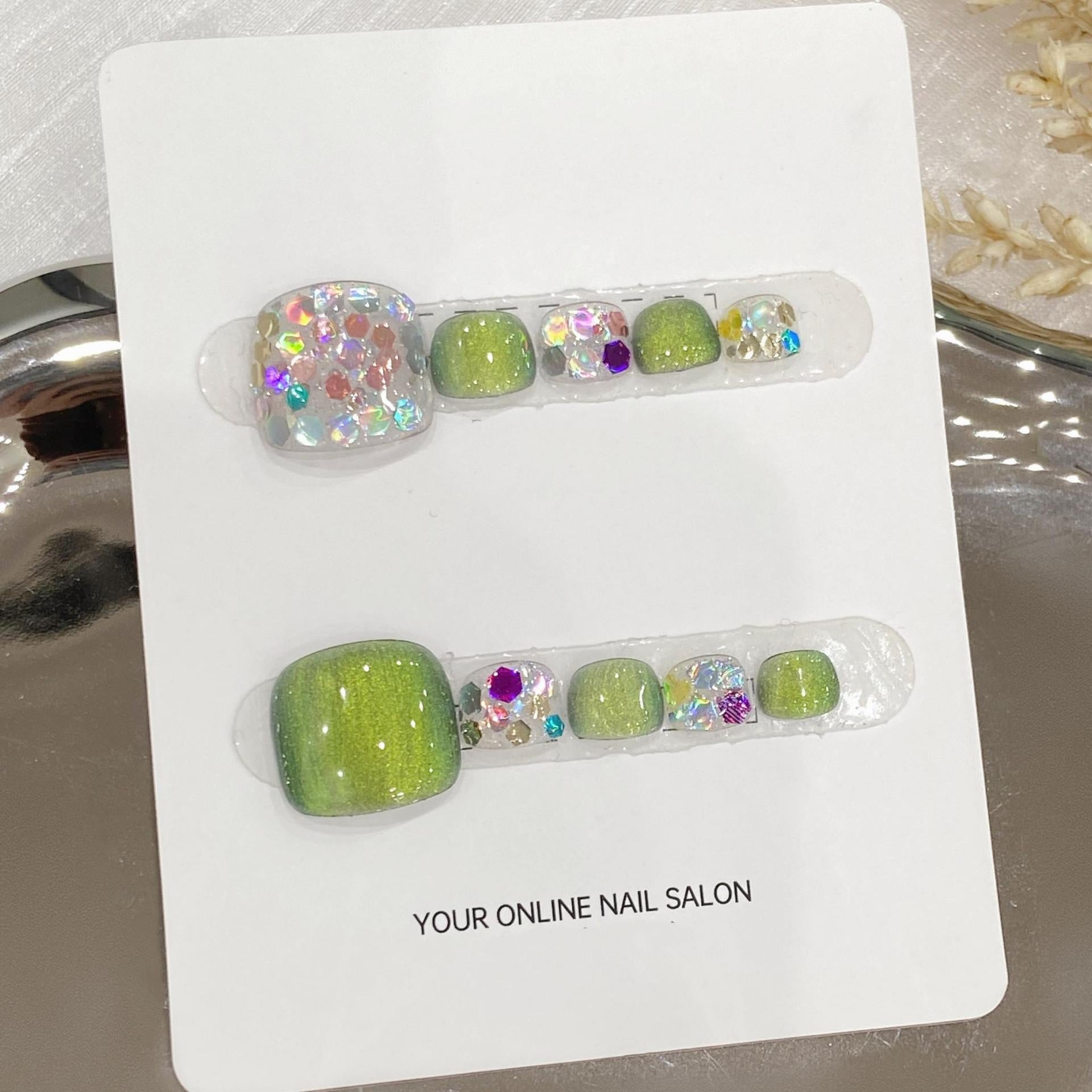 【Sen Nail】ホワイト系フットネイルチップ B32｜上品｜Sen Nail フットネイルチップ・ペディキュア