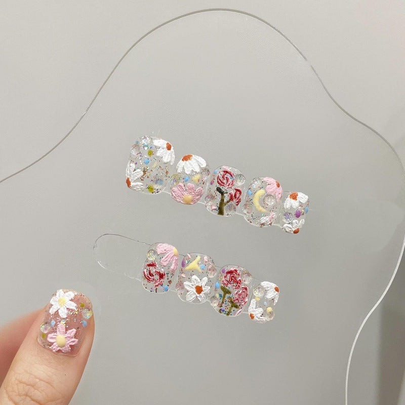 大人向けの清涼サマーネイルチップ。Sen Nailの涼しげなネイルデザインです。