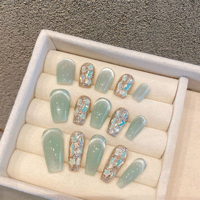大人向けの清涼サマーネイルチップ。Sen Nailの涼しげなネイルデザインです。