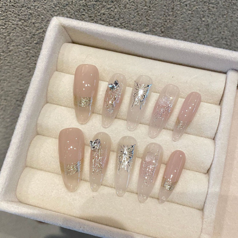 大人向けの清涼サマーネイルチップ。Sen Nailの涼しげなネイルデザインです。
