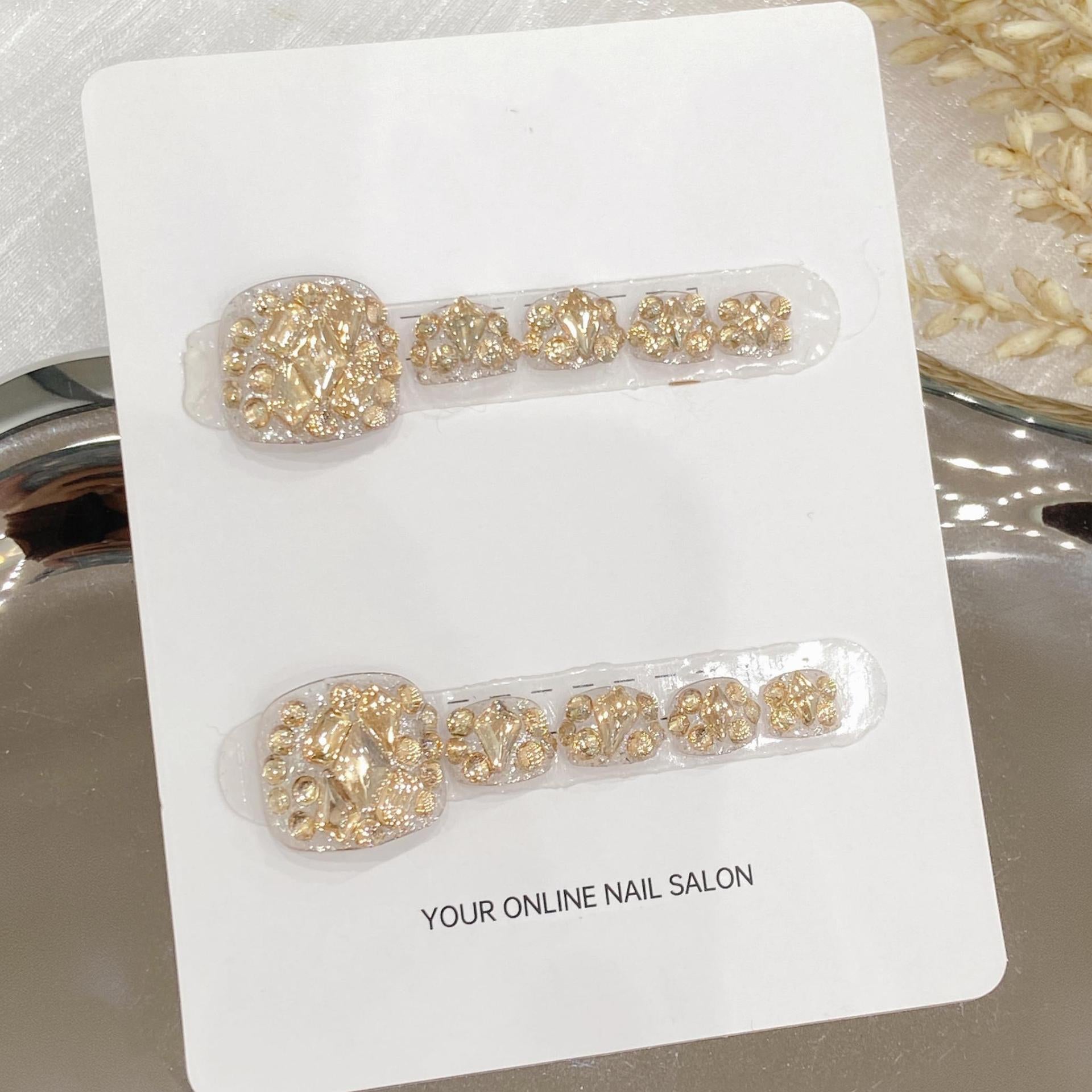 Sen Nail ホワイト系フットネイルチップ B13｜上品 詳細画像2、B13 ホワイト系・上品のフットネイルチップ