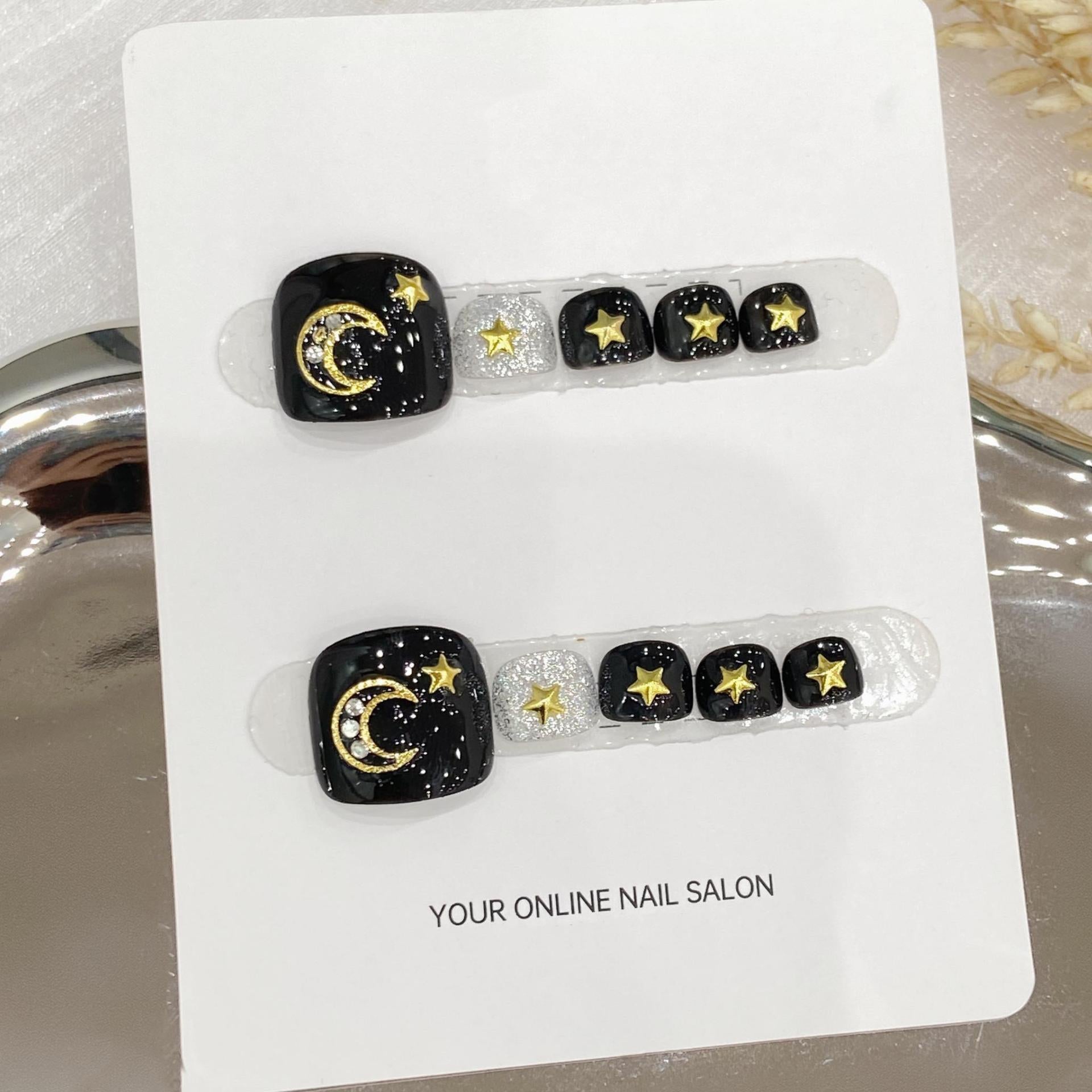 Sen Nail ホワイト系フットネイルチップ B25｜上品 詳細画像2、B25 ホワイト系・上品のフットネイルチップ