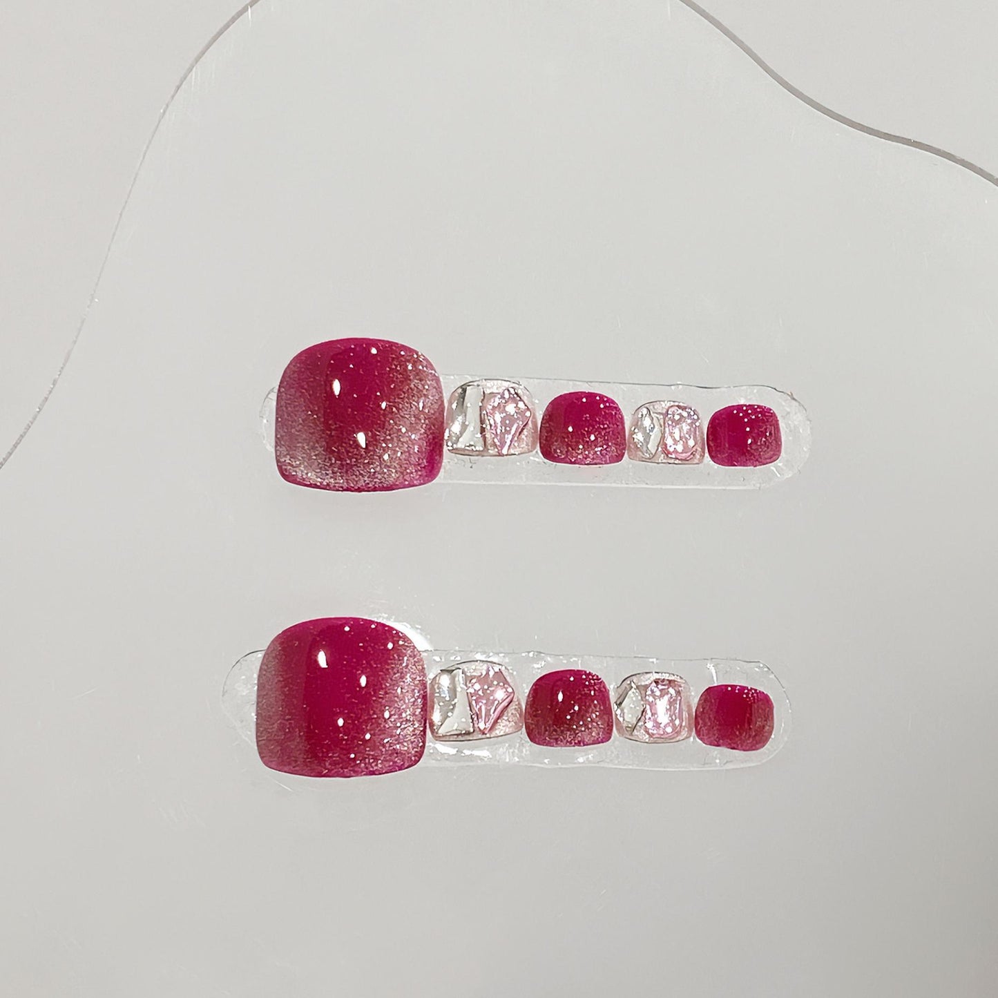 Sen Nail パープル系フットネイルチップ B31｜上品 詳細画像2、B31 パープル系・上品のフットネイルチップ