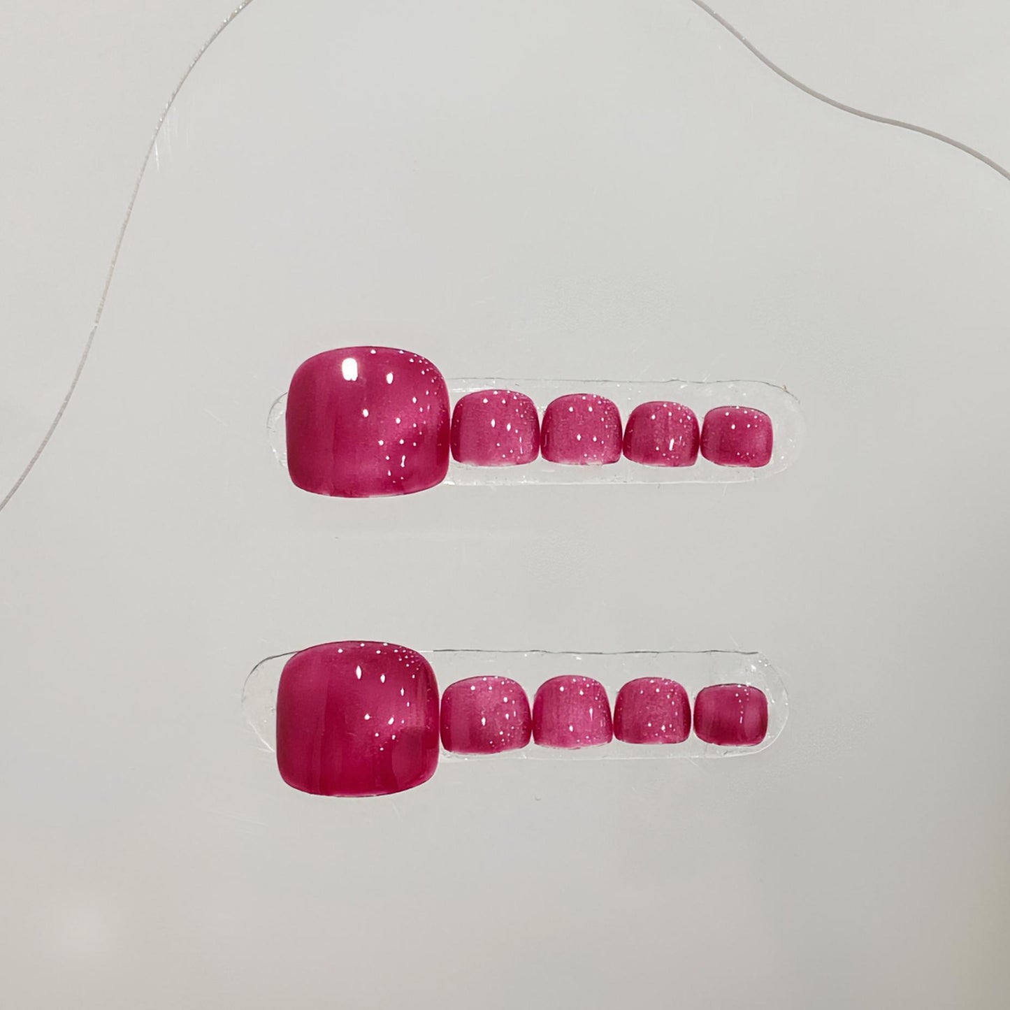 Sen Nail ピンク系フットネイルチップ B38｜上品 詳細画像2、B38 ピンク系・上品のフットネイルチップ
