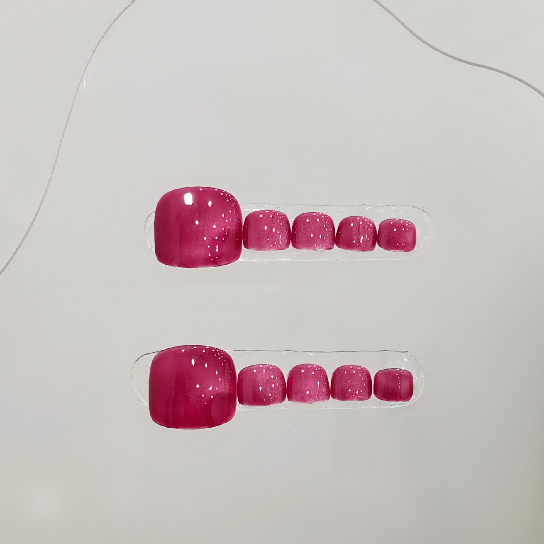 Sen Nail ピンク系フットネイルチップ B38｜上品 詳細画像2、B38 ピンク系・上品のフットネイルチップ
