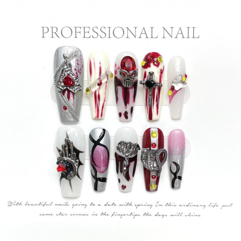 大人向けのヌーディーグラデーションネイルチップ。Sen Nailの上品なショートデザインです。