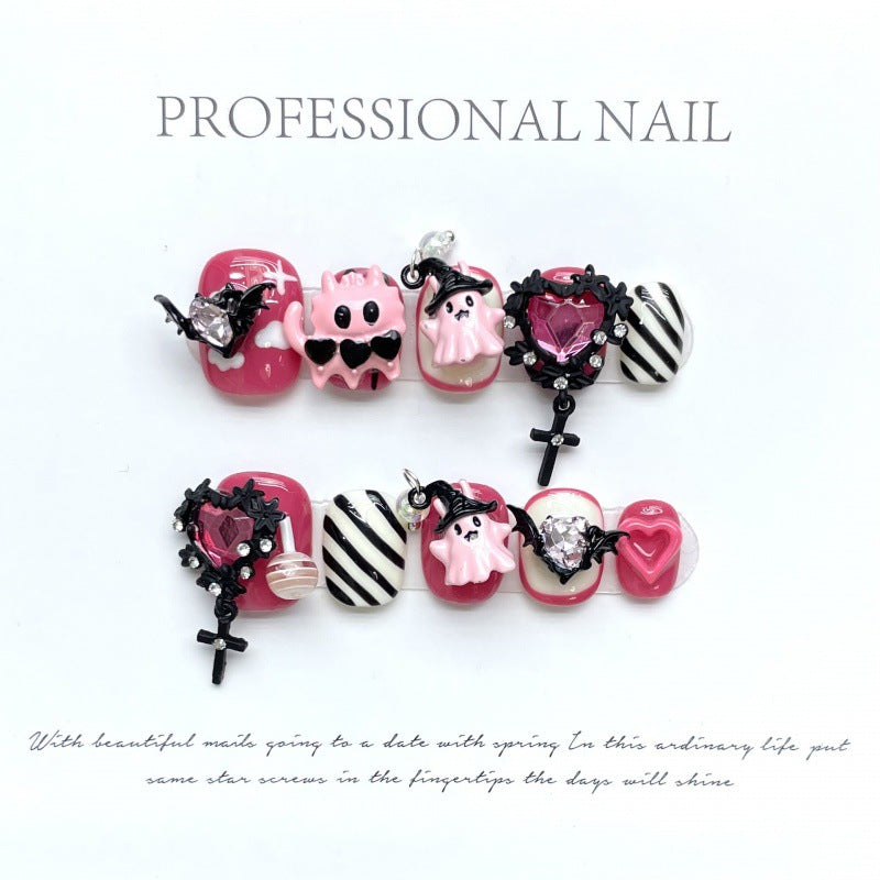 大人向けのヌーディーグラデーションネイルチップ。Sen Nailの上品なショートデザインです。