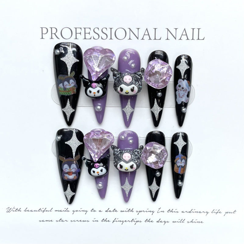 大人向けのヌーディーグラデーションネイルチップ。Sen Nailの上品なショートデザインです。