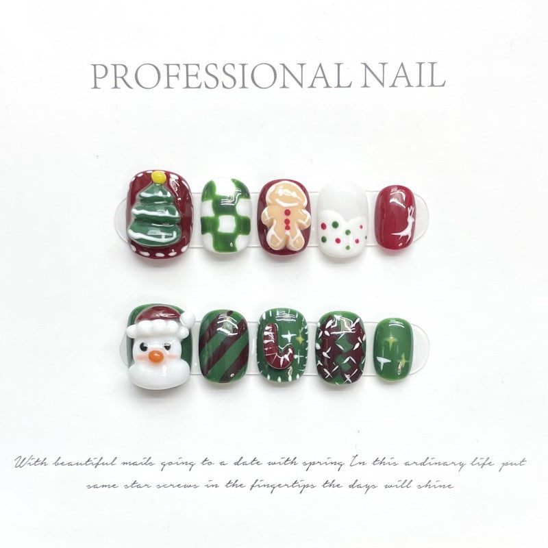 大人向けのヌーディーグラデーションネイルチップ。Sen Nailの上品なショートデザインです。