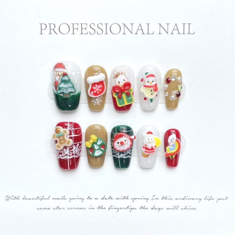 大人向けのヌーディーグラデーションネイルチップ。Sen Nailの上品なショートデザインです。