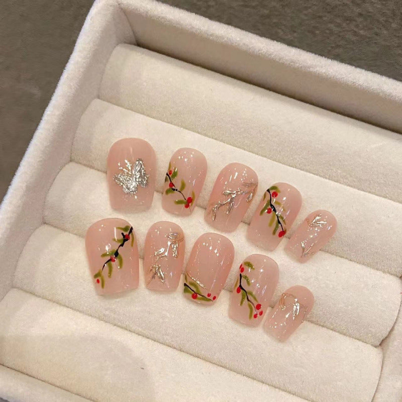 大人向けの春夏フラワーネイルチップ。Sen Nailの爽やかなニュアンスデザインです。