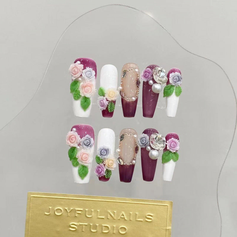 大人向けの春夏フラワーネイルチップ。Sen Nailの爽やかなニュアンスデザインです。