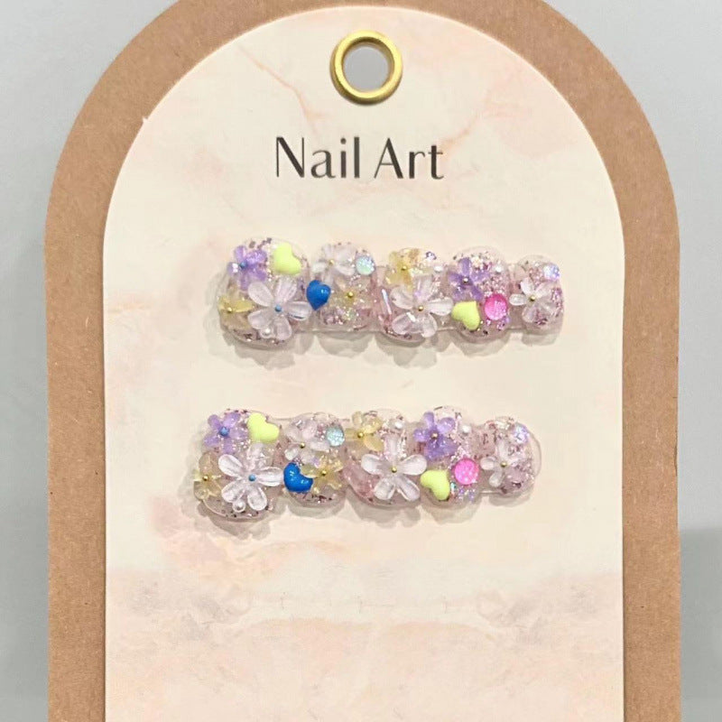大人向けの春夏フラワーネイルチップ。Sen Nailの爽やかなニュアンスデザインです。