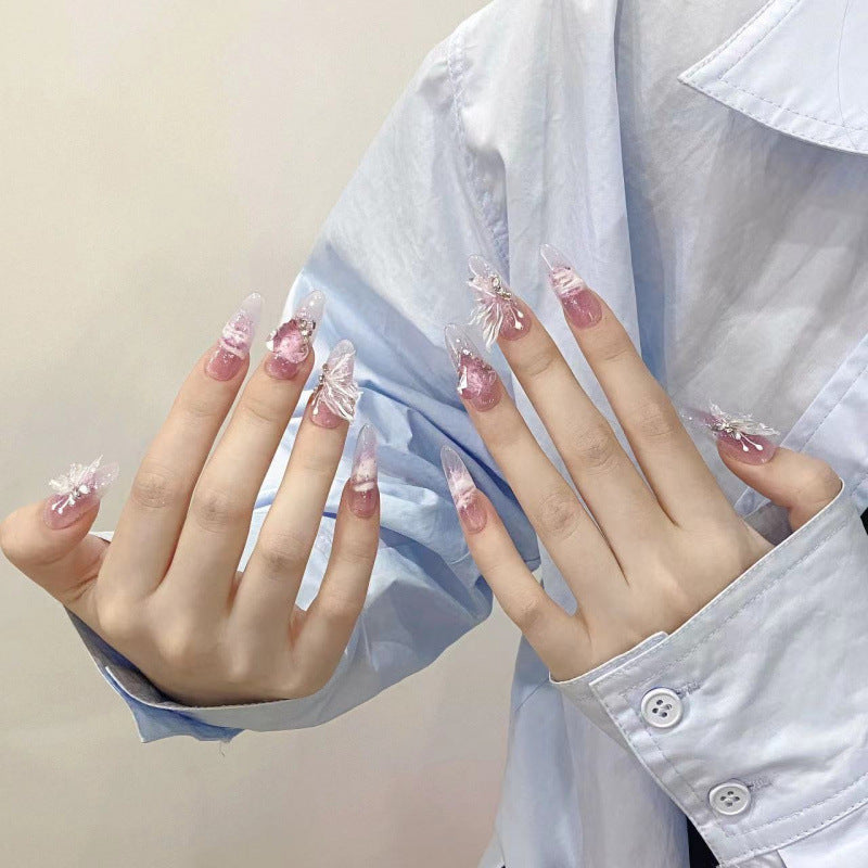 大人向けの春夏フラワーネイルチップ。Sen Nailの爽やかなニュアンスデザインです。